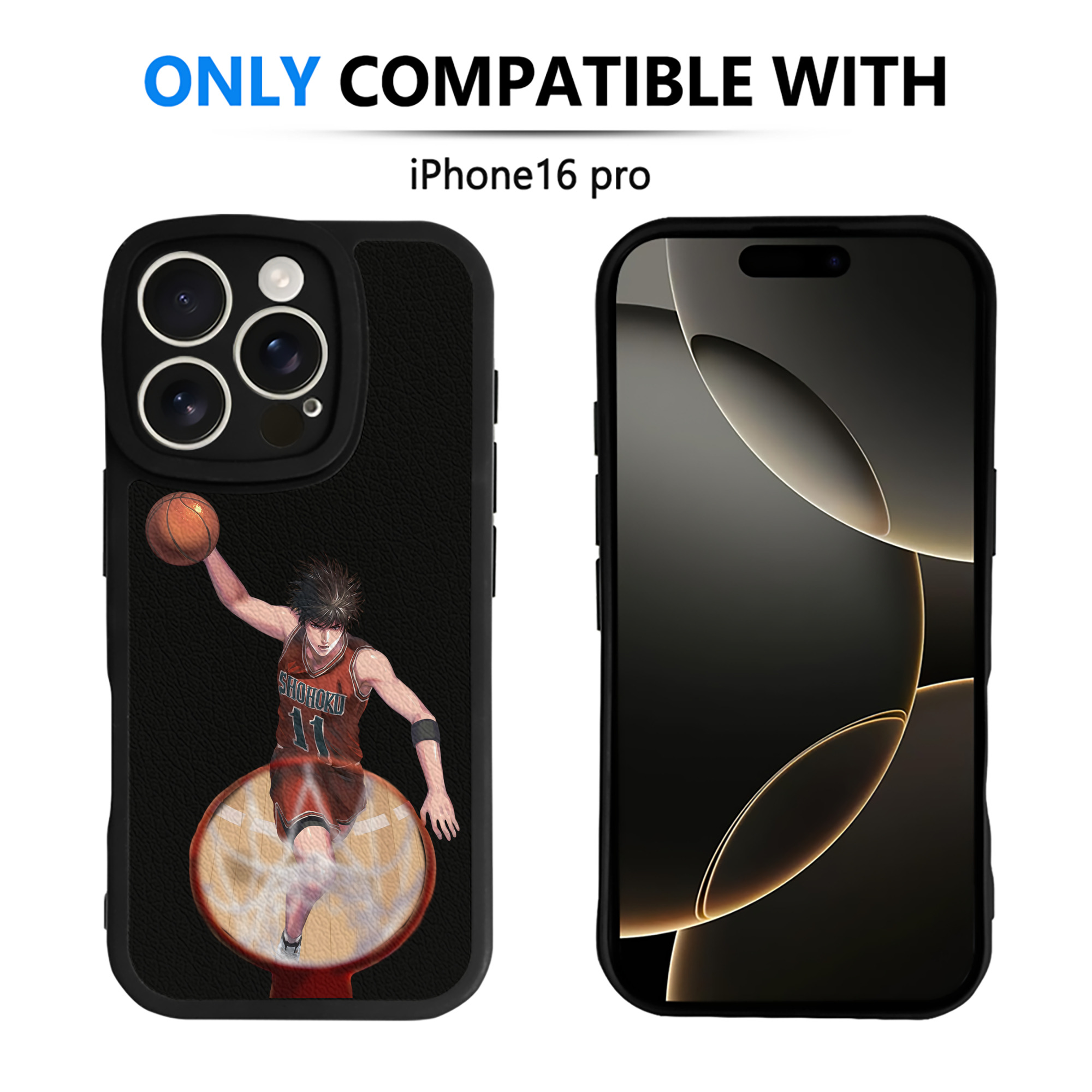 （画像用） SLAM DUNK／スラムダンク 【iPhone 16シリーズ対応】シリコンスマホケース（レザー調） 材質：シリコン
